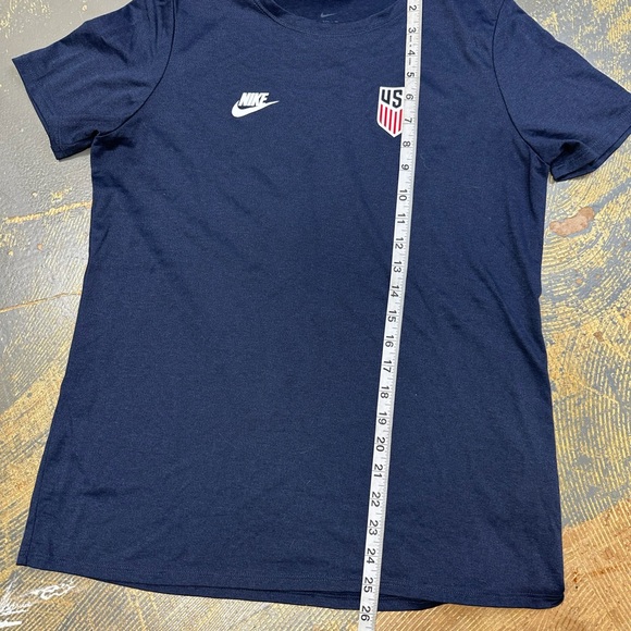 Nike USA Soccer Short Sleeve Shirt Navy Blue Large USWNT - Picture 6 of 8